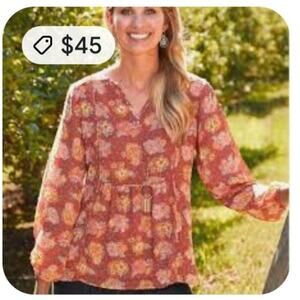 MATILDA JANE NEW BOTANICAL BEAUTY FLORAL TOP SIZE SMALL